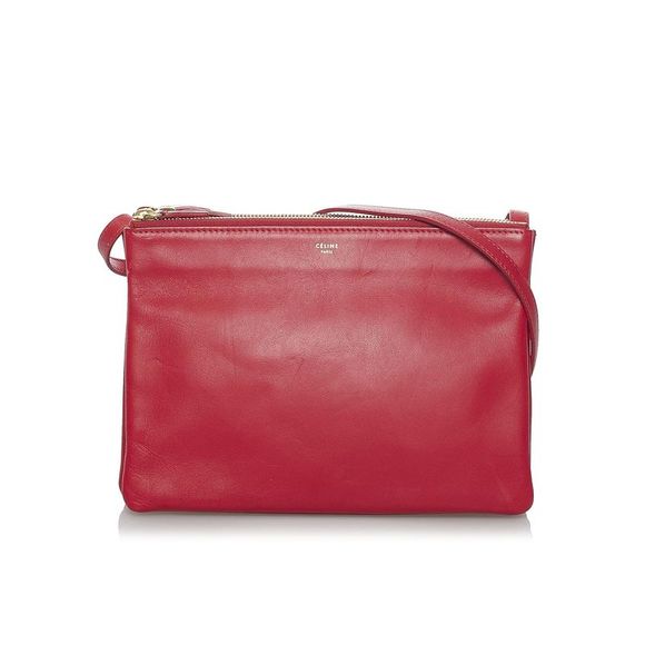 Celine Bags Celine Trio Leather Crossbody Bag Poshmark